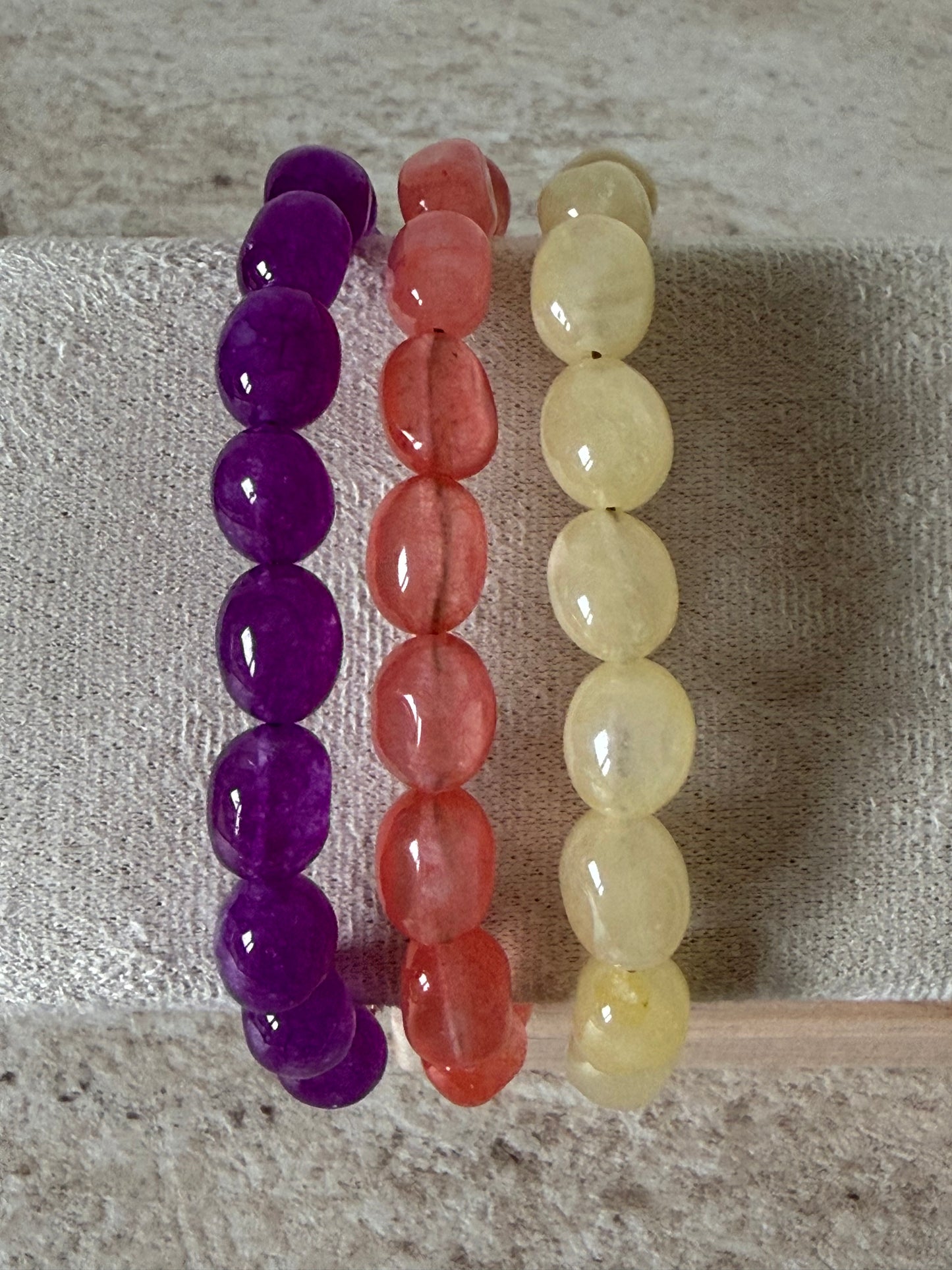 Bracelets pierre corail