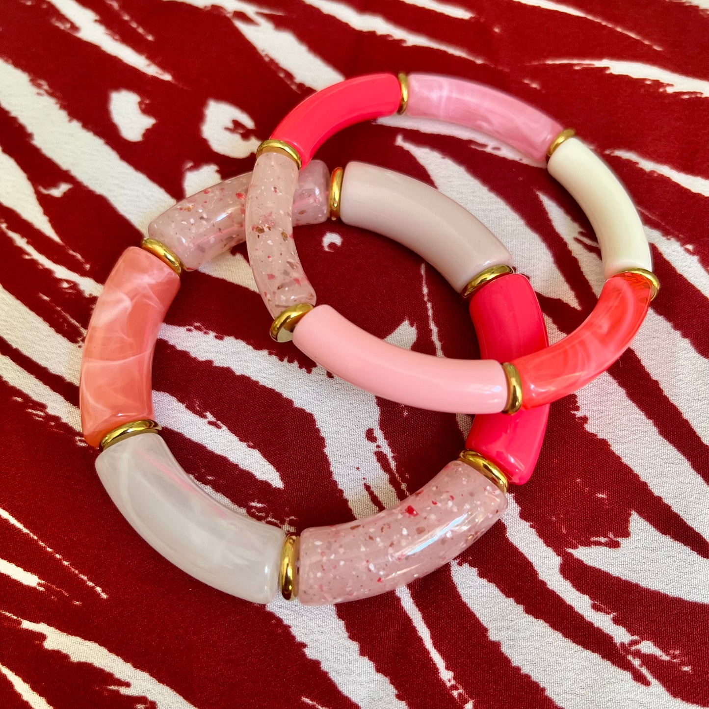Duo bracelets TERRACOTTA rose