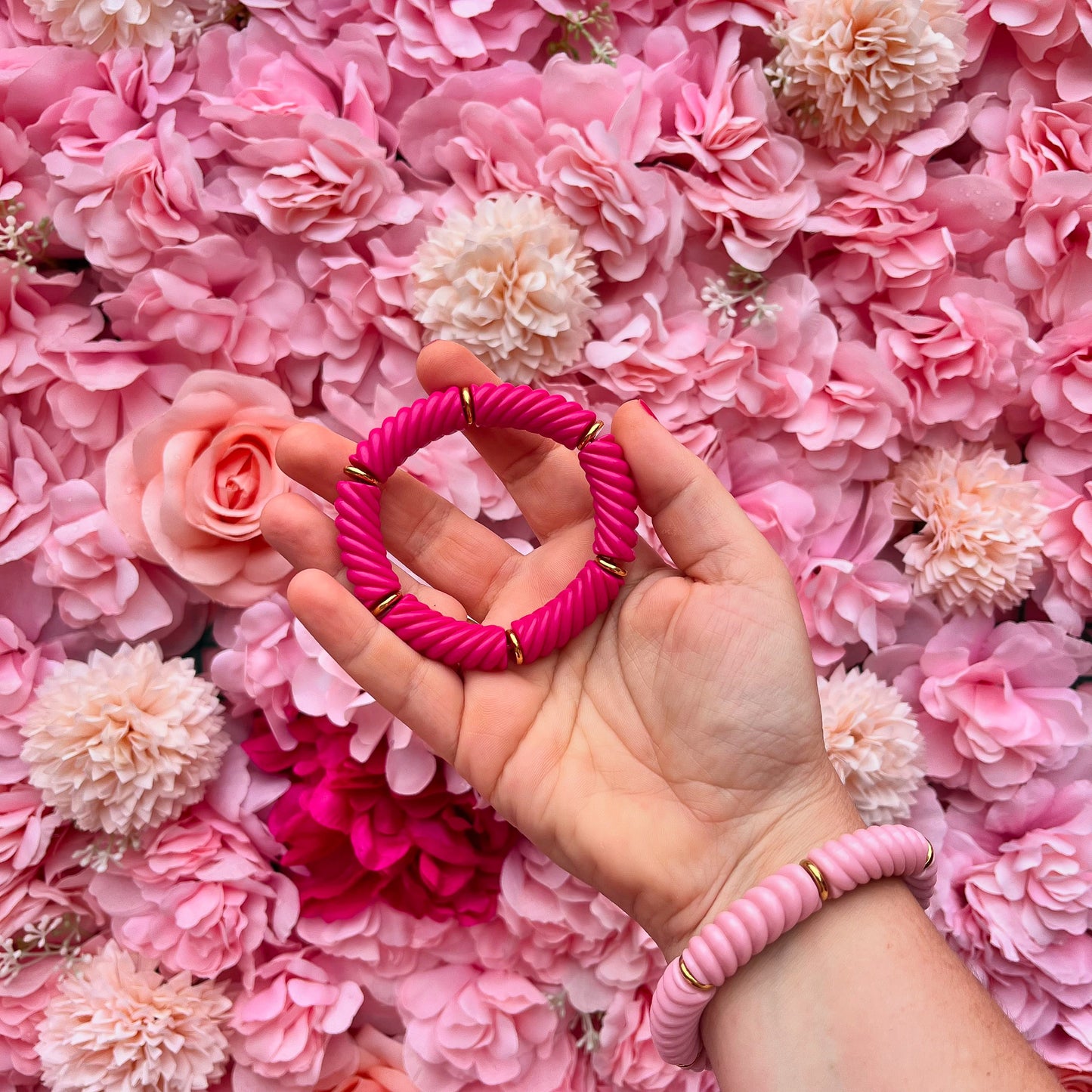 Bracelet CONSTANCE rose clair