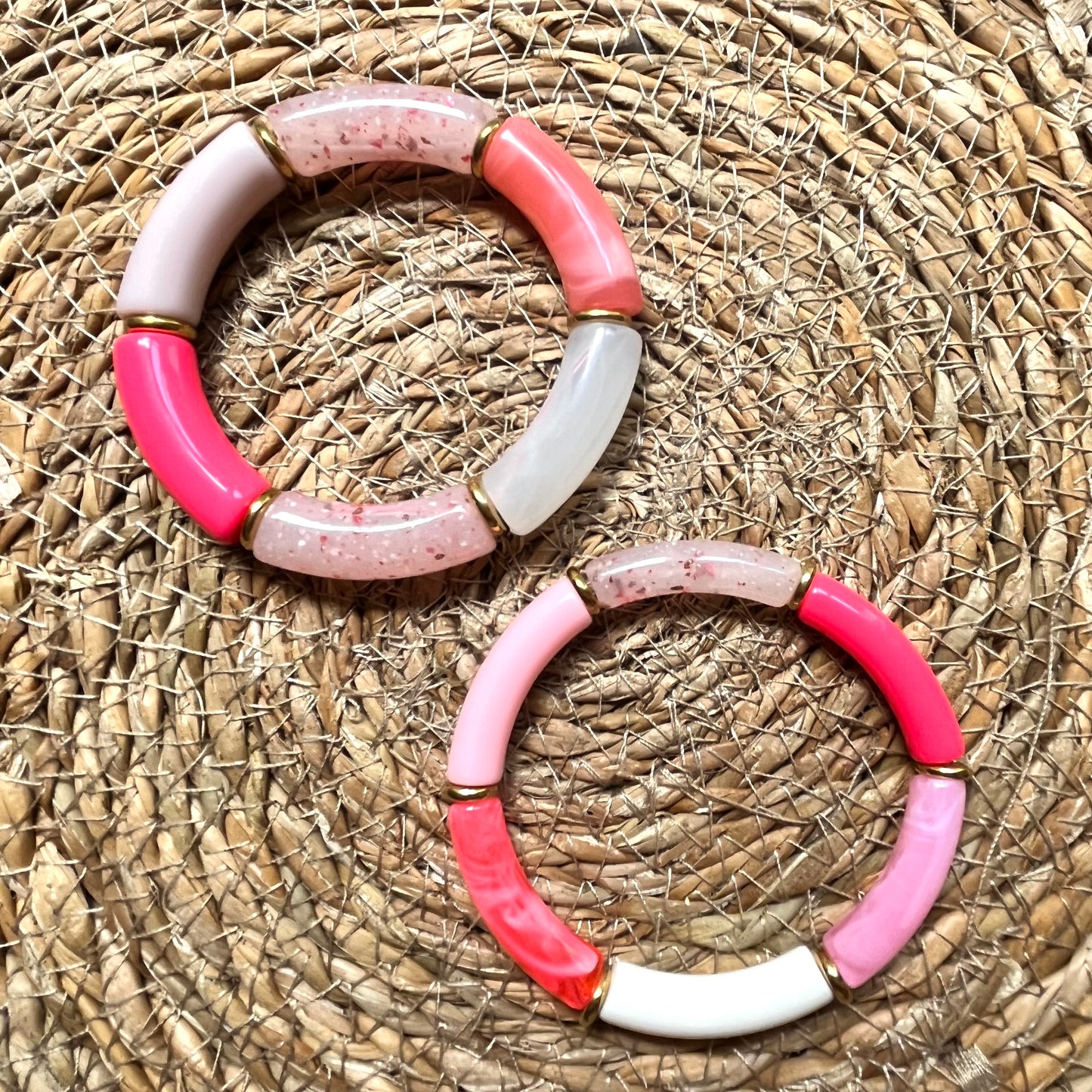 Duo bracelets TERRACOTTA rose