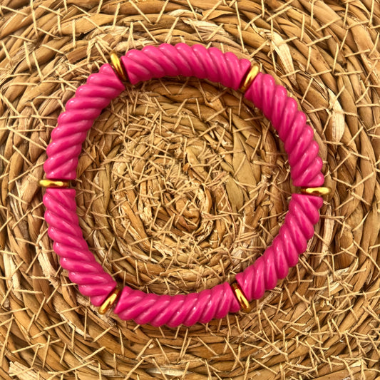 Bracelet CONSTANCE fin fushia