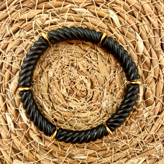 Bracelet CONSTANCE fin noir