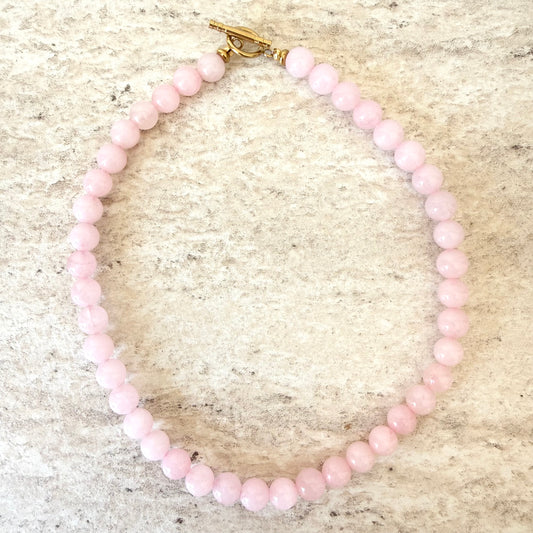 Collier Léa rose pâle