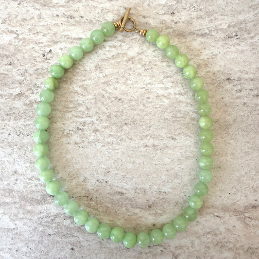 Collier Léa vert pâle