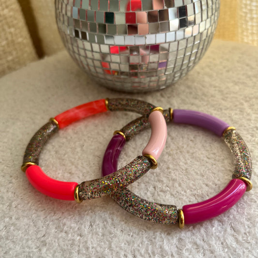 Duo bracelets Arc-en-ciel