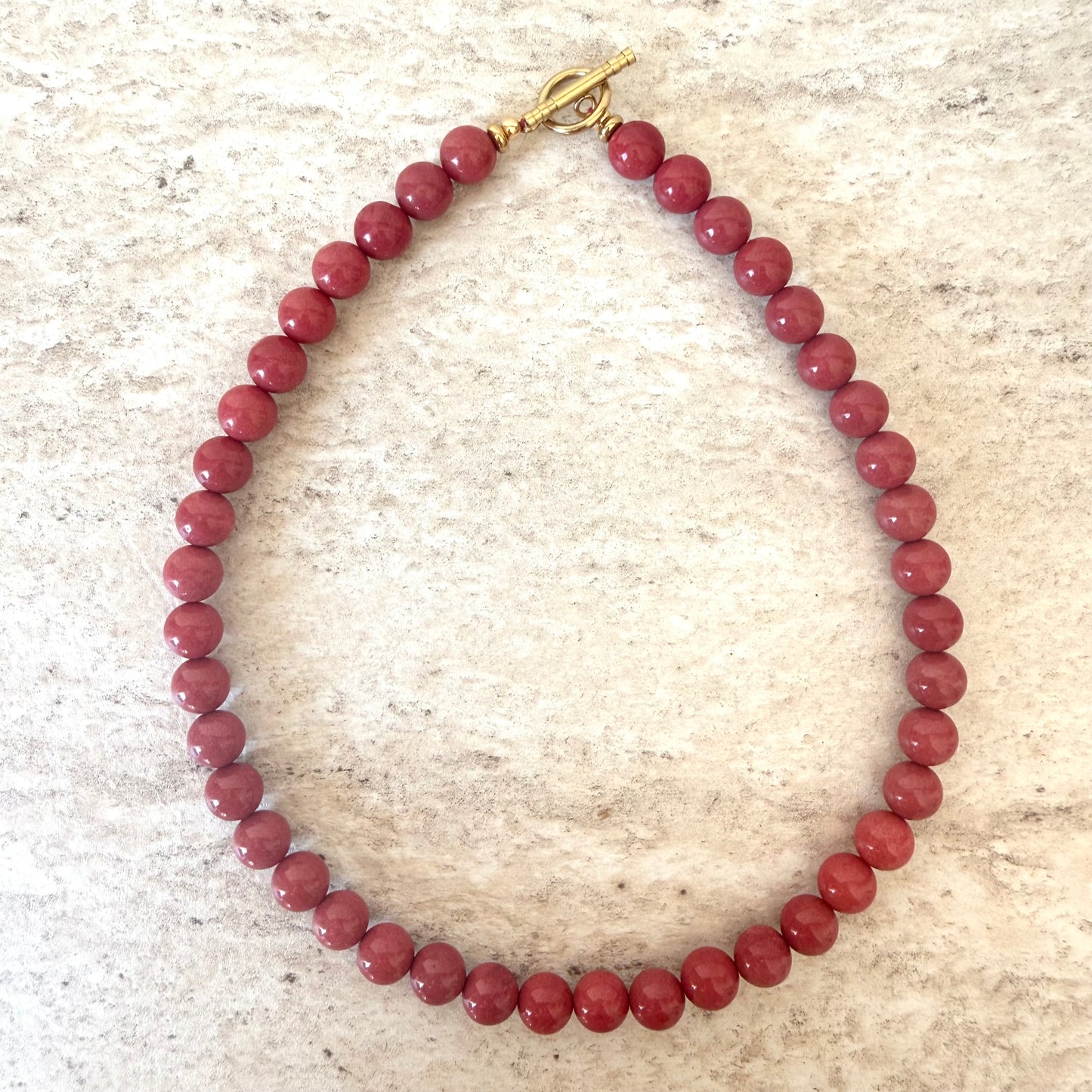 Collier Léa rose foncé
