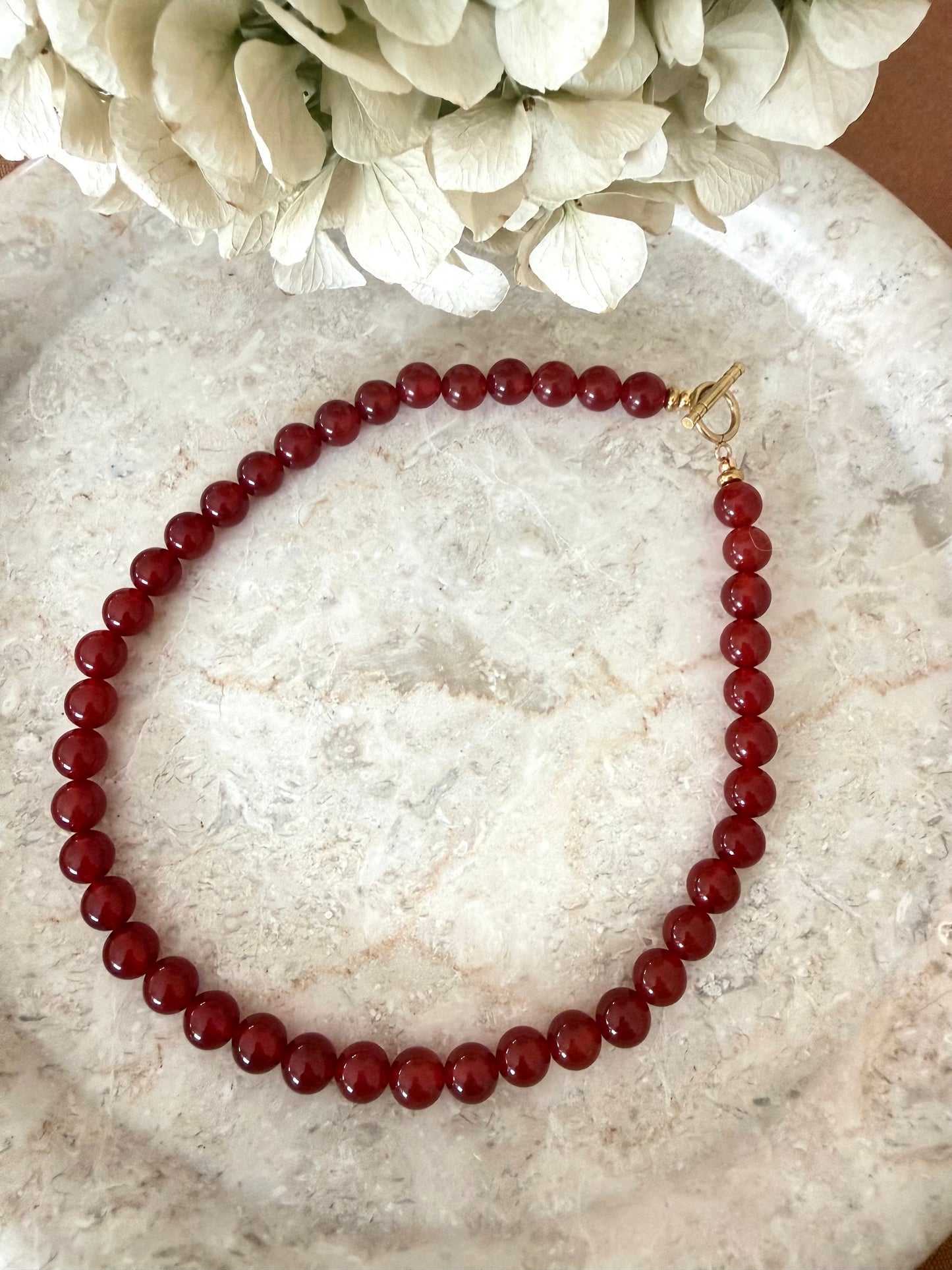 Collier Léa rouge