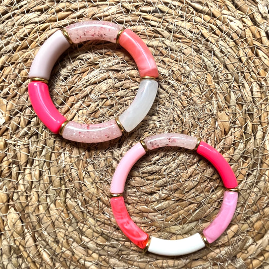 Duo bracelets TERRACOTTA rose
