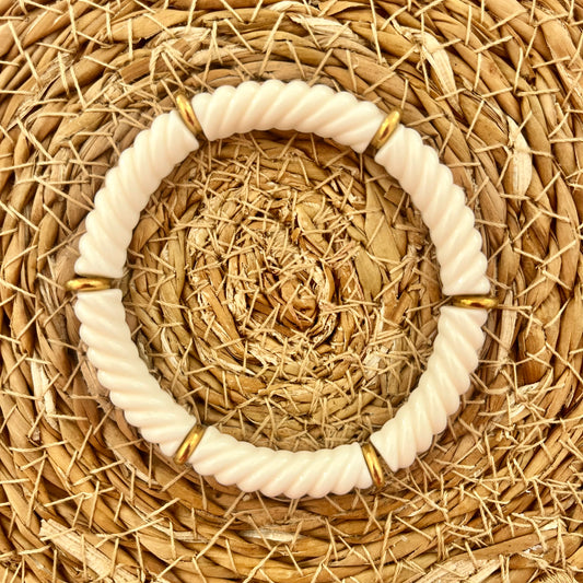 Bracelet CONSTANCE fin blanc