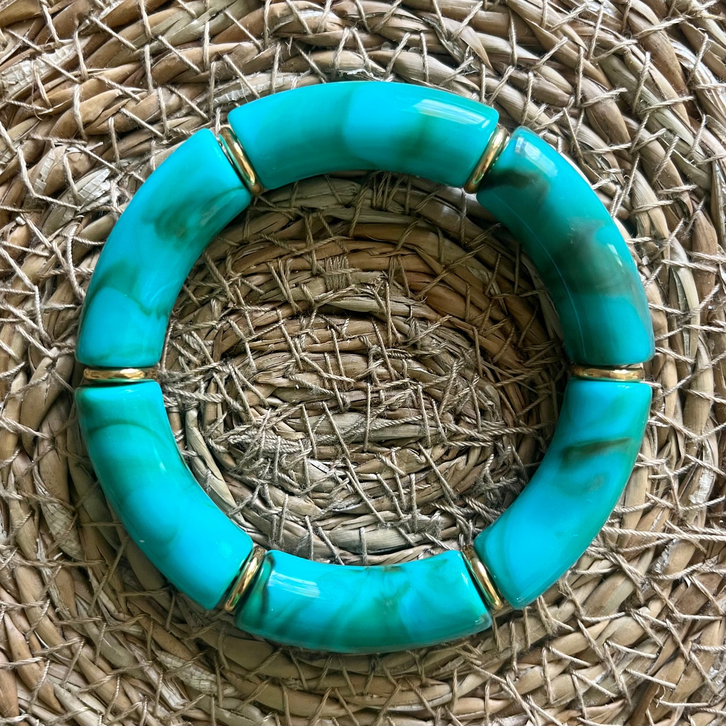 Bracelet JEANNE bleu marbré