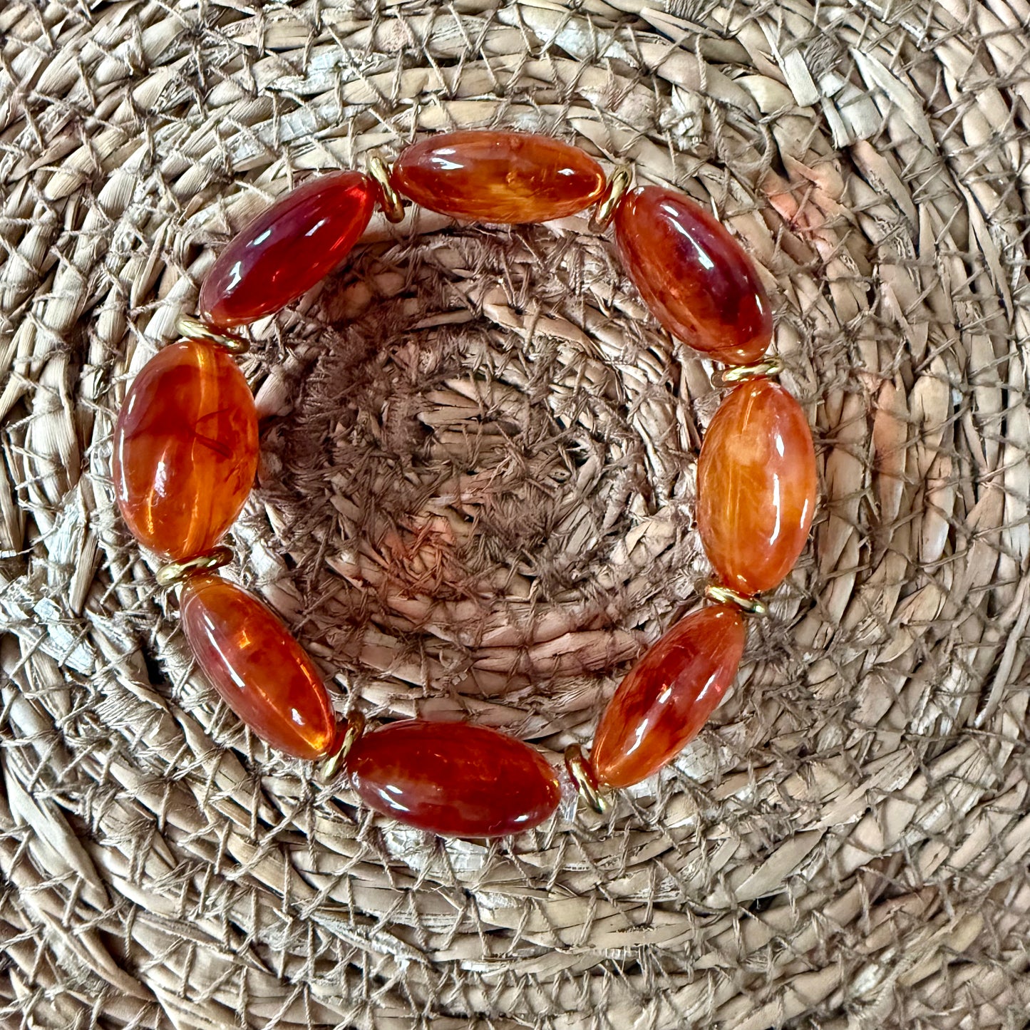 Bracelet VICTOIRE Caramel marbré