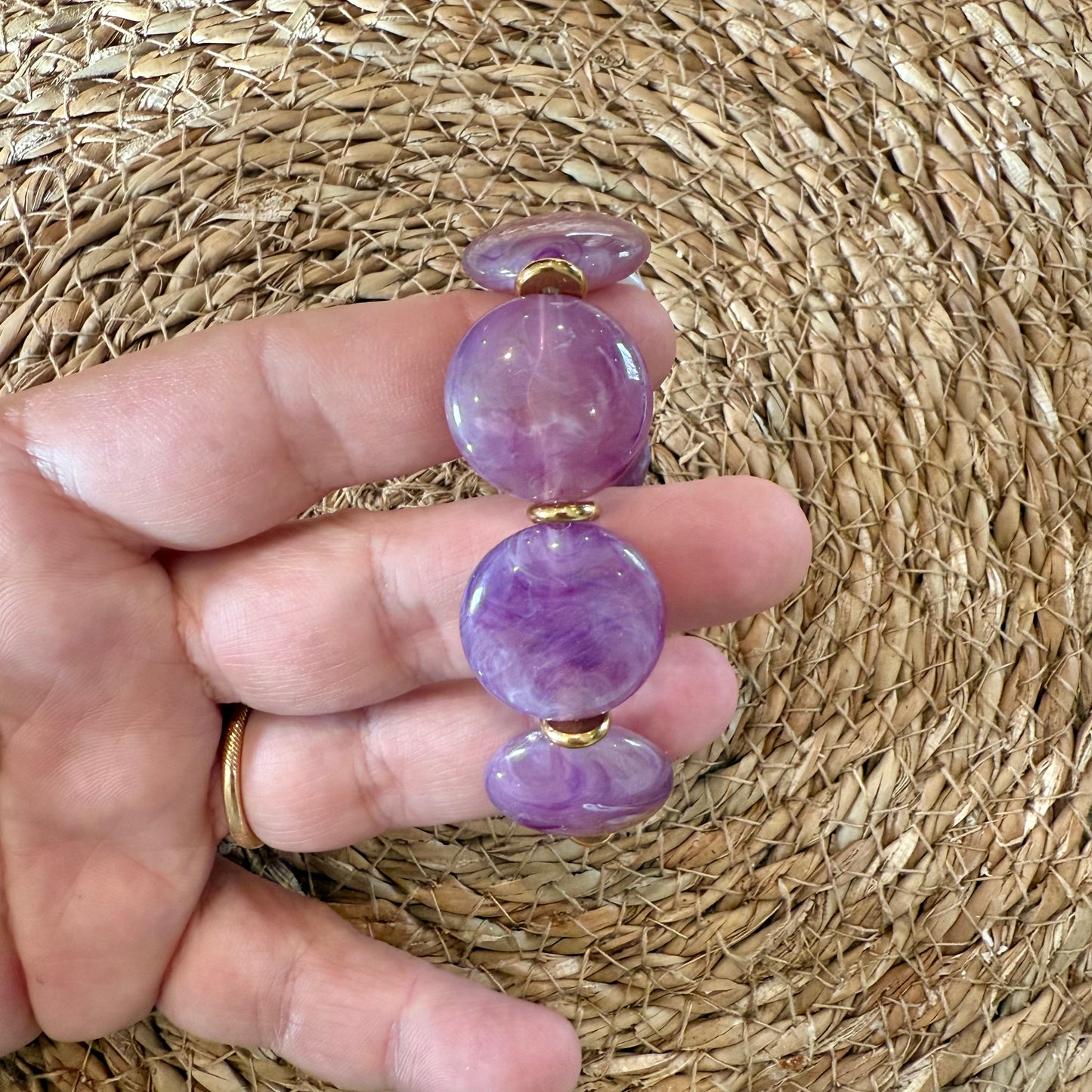 Bracelet VICTOIRE Améthyste marbré