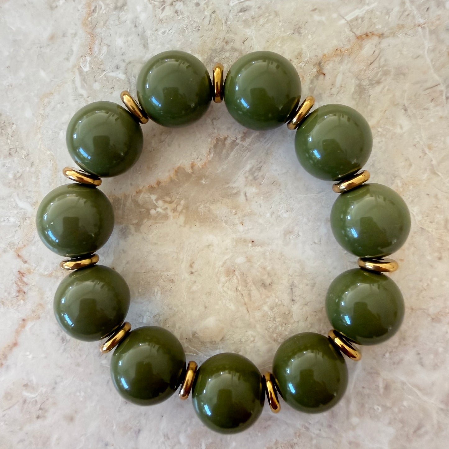 Bracelet ELLA vert foncé