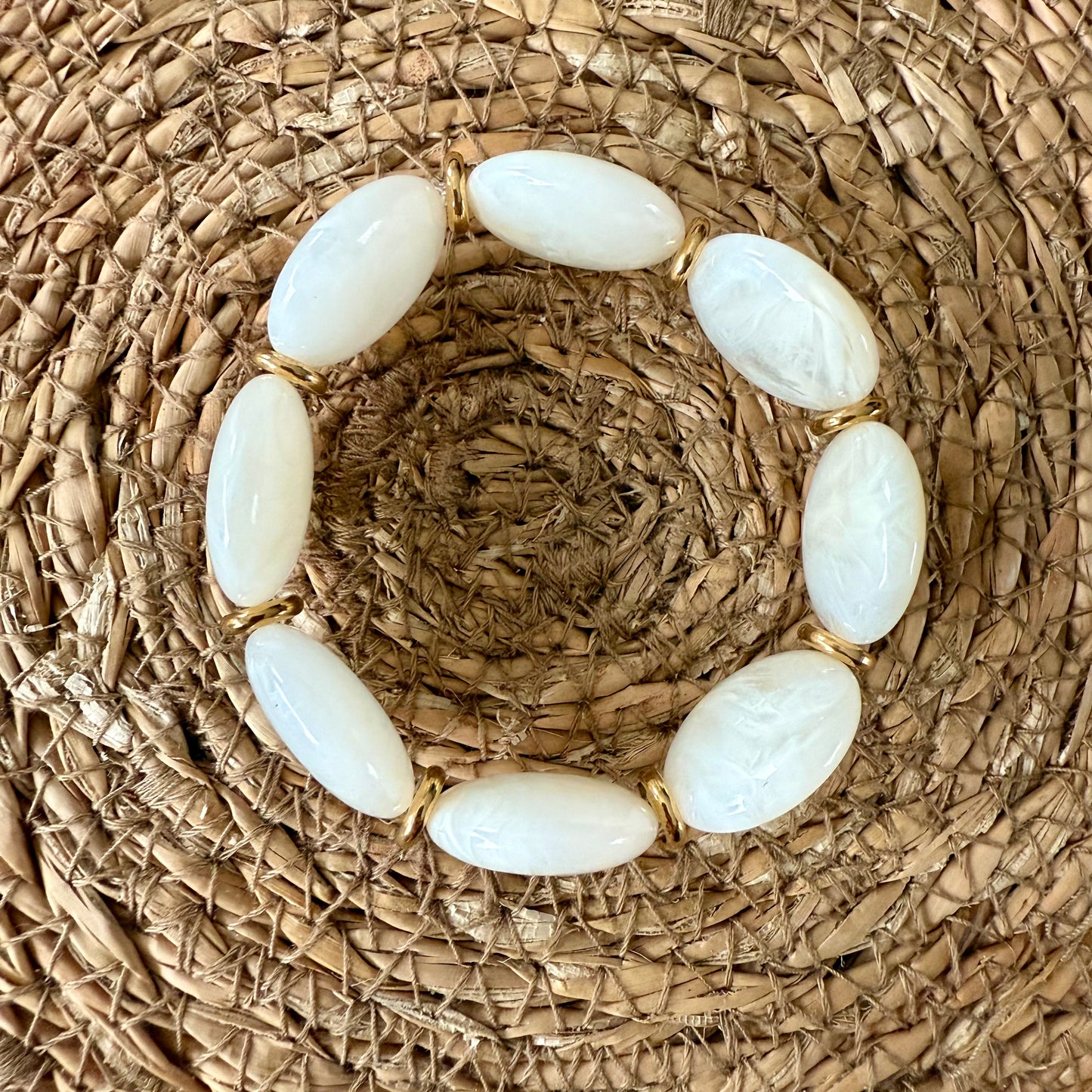 Bracelet VICTOIRE Ivoire marbré