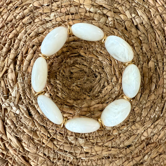 Bracelet VICTOIRE Ivoire marbré