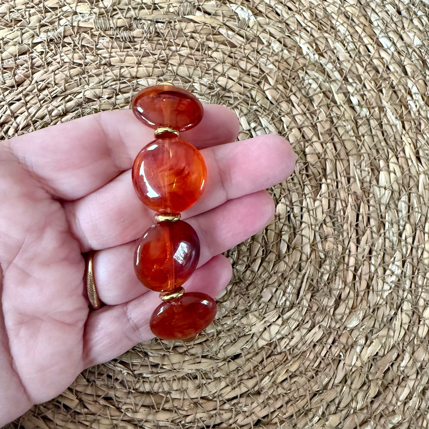 Bracelet VICTOIRE Caramel marbré