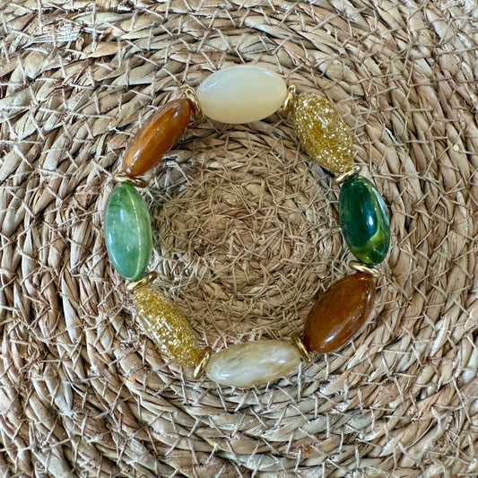 Bracelet VICTOIRE Multicolor glitter vert