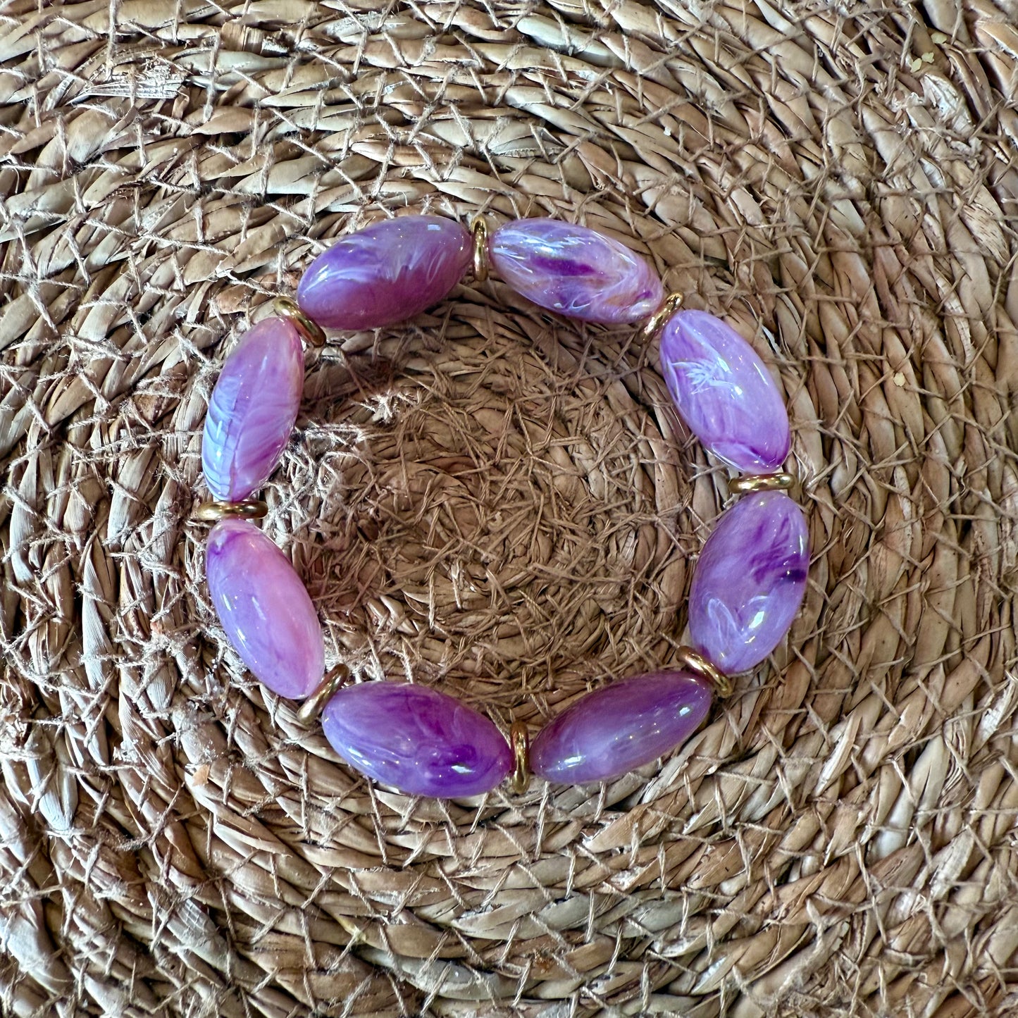Bracelet VICTOIRE Améthyste marbré