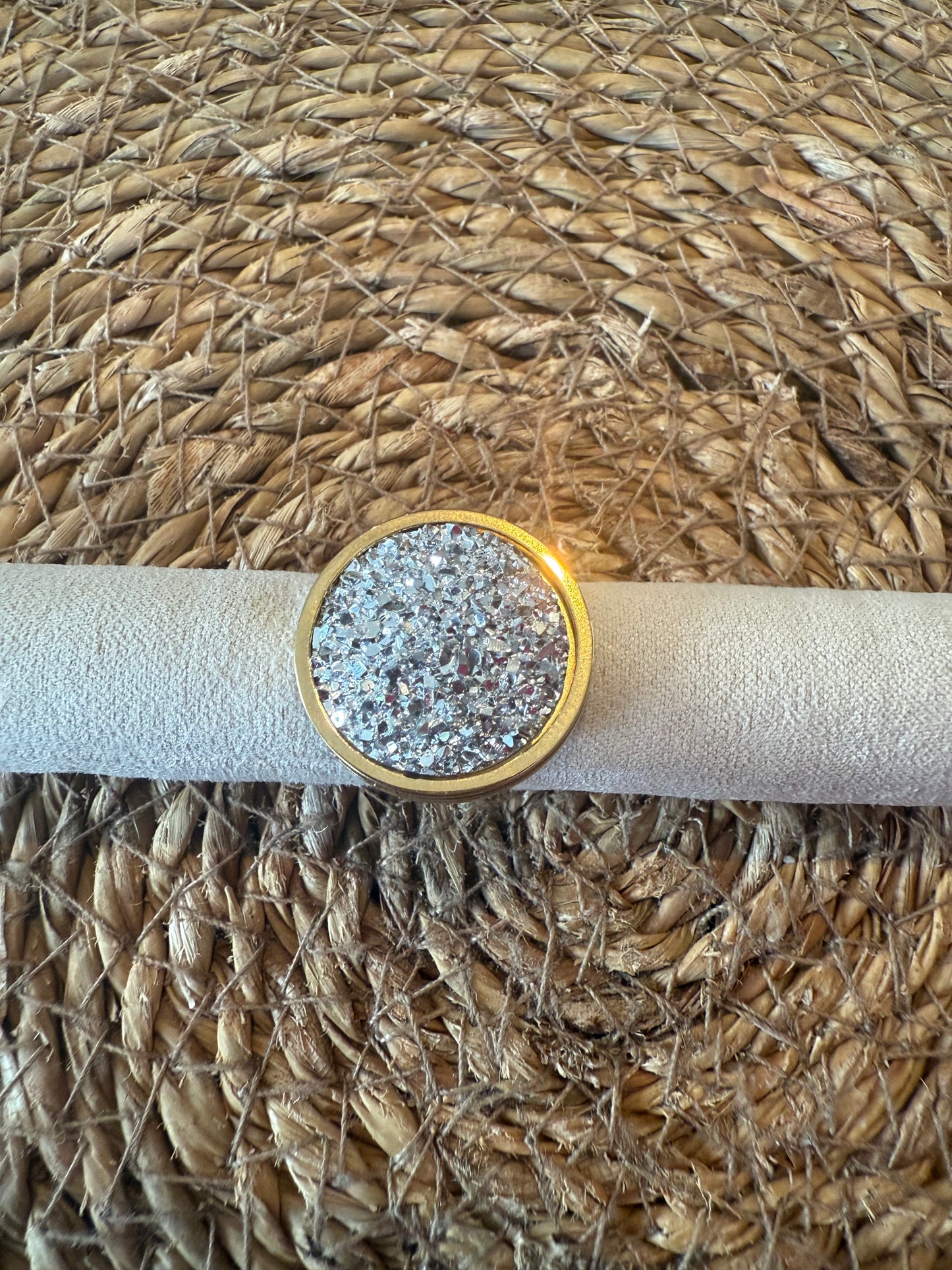 Bague Lou glitter argent