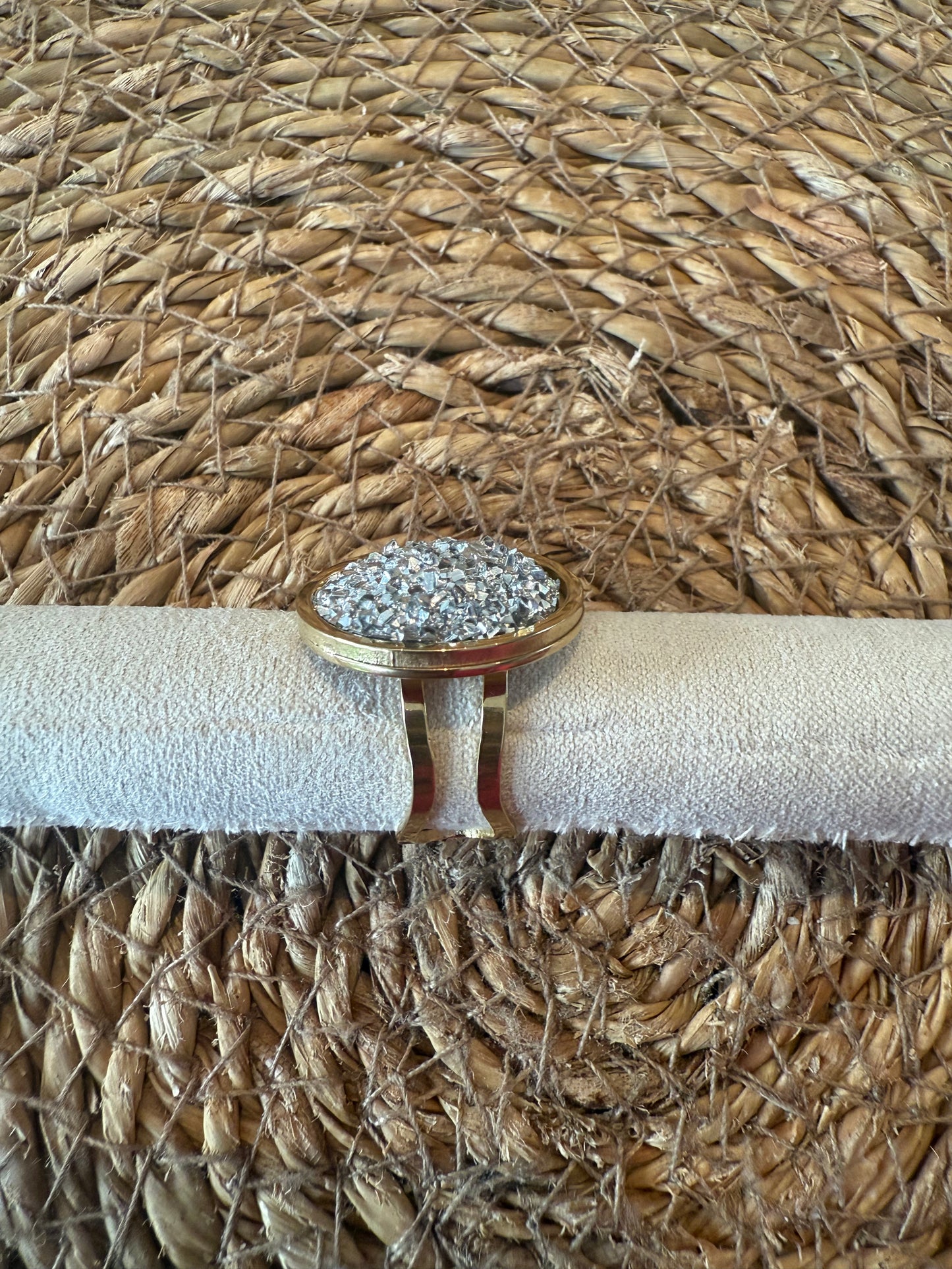 Bague Lou glitter argent