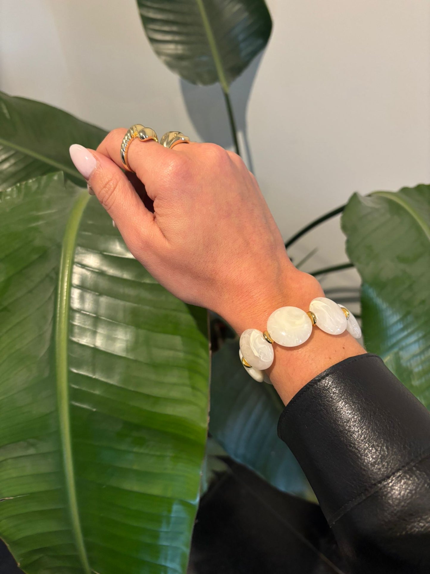 Bracelet VICTOIRE Ivoire marbré